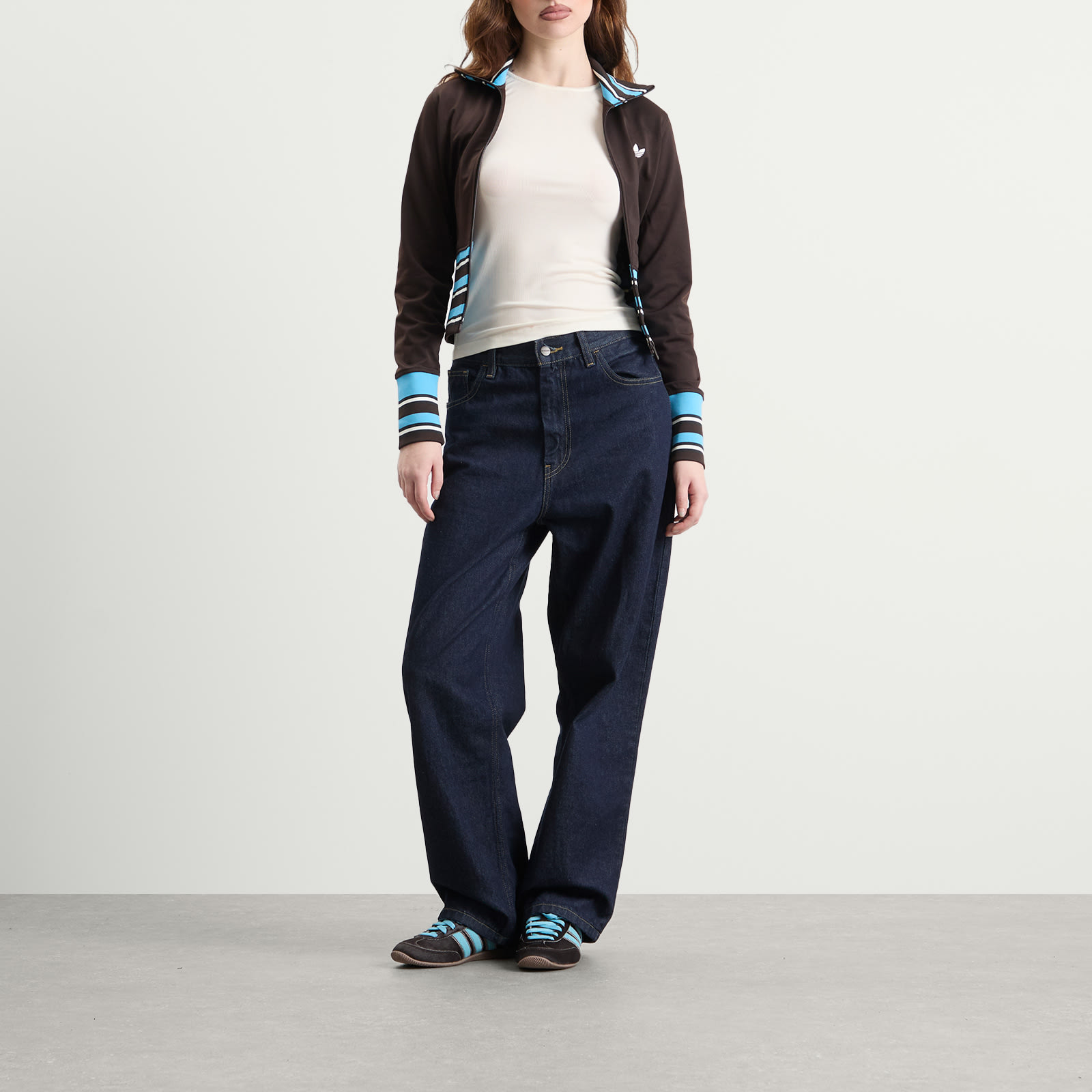 Women's Vintage Track Top Aurora Coffee