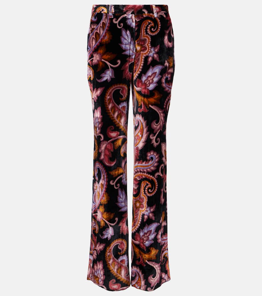 Jacquard straight pants