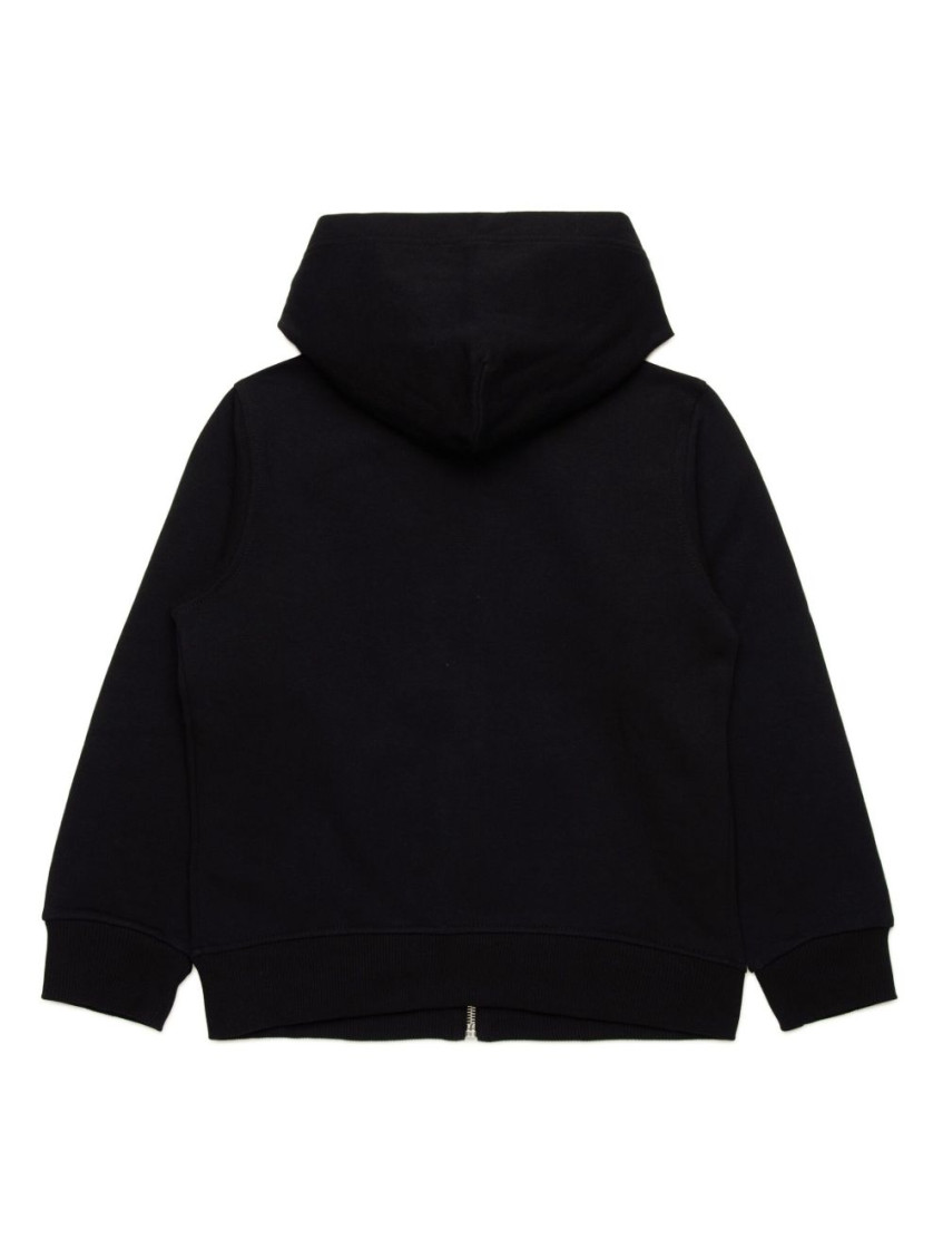 Boys Black Logo Hoodie