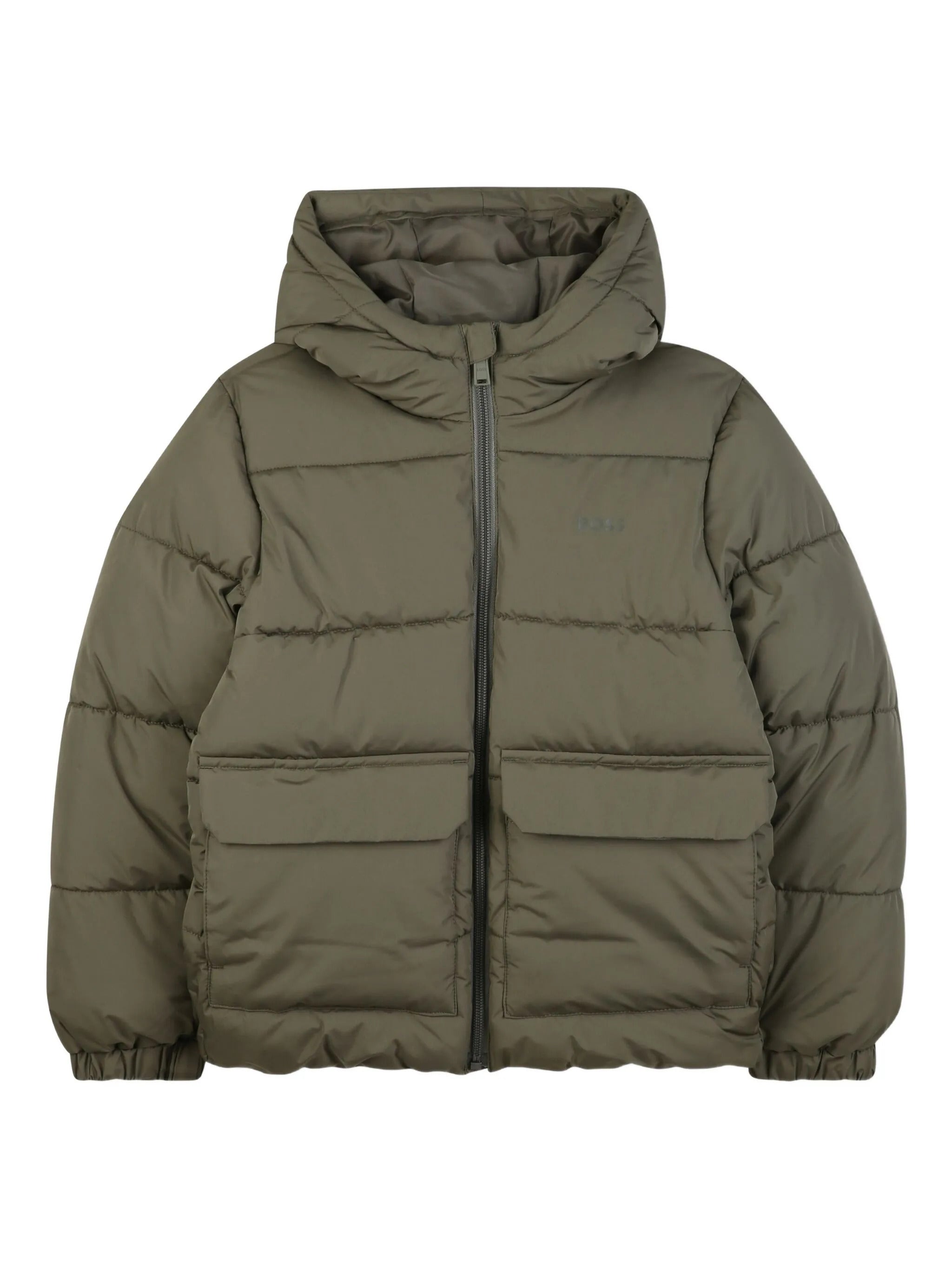 Quilted Hooded Zip-Up Jacket for Boys