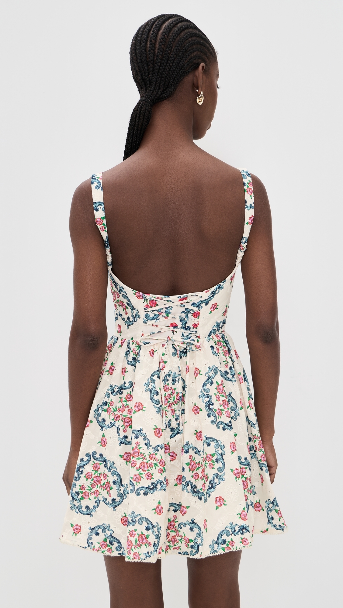 Spring Underwire Eyelet Cherish Mini Dress Multicolor