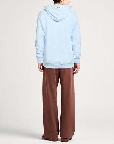 Man Sweatshirt Sky blue Size L Cotton