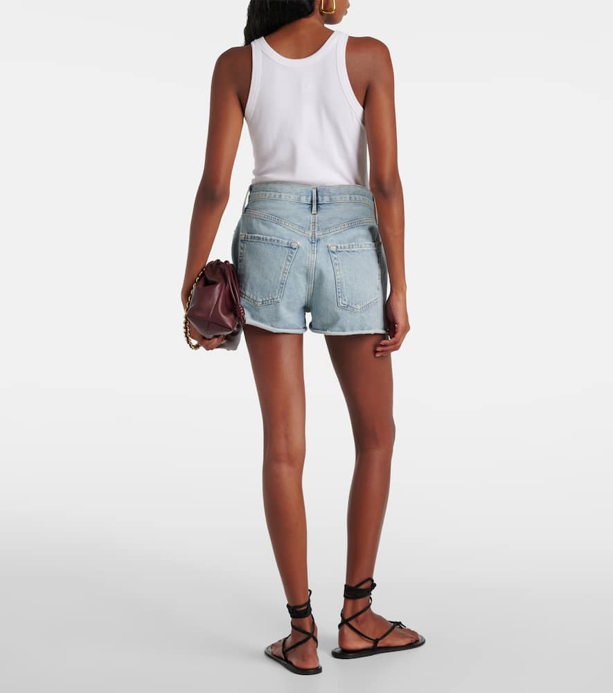Marlow mid-rise denim shorts