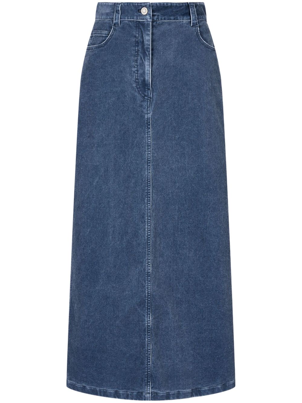 Corduroy maxi skirt - Blue