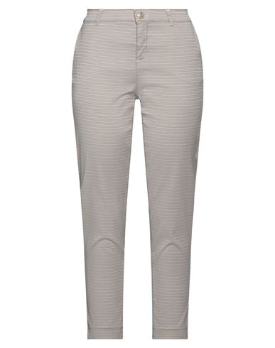 Woman Pants Taupe Size 6 Cotton, Polyester, Elastane
