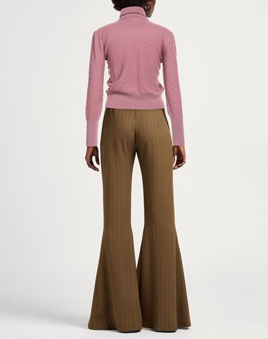Woman Turtleneck Antique rose Size L Merino Wool