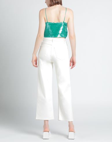 Woman Top Green Size 6 Polyester