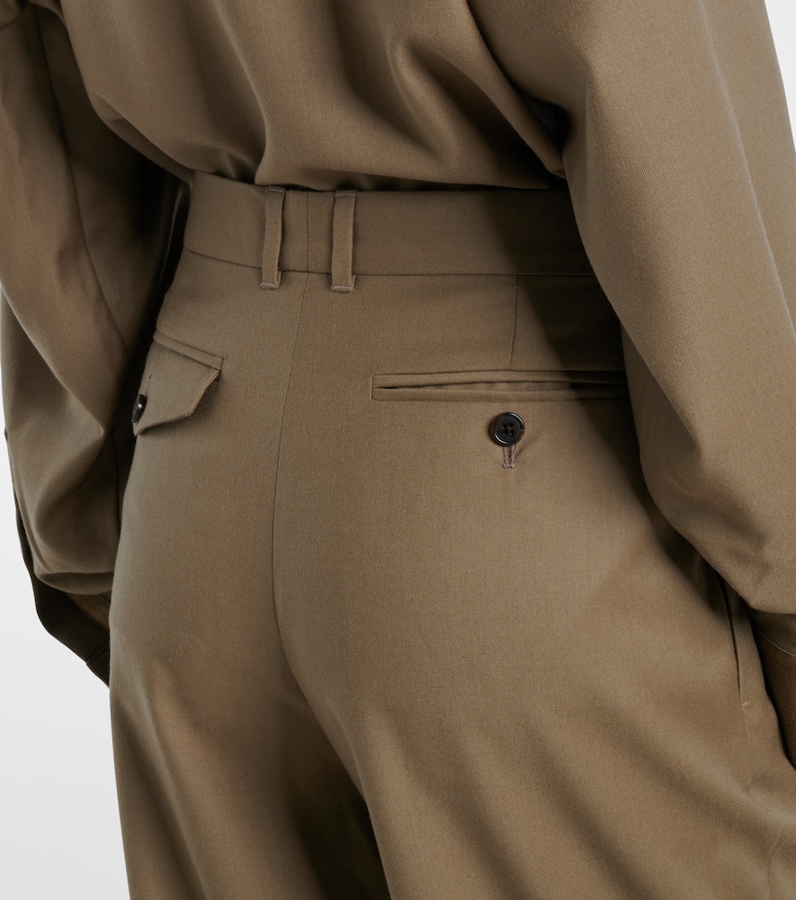 Sorina high-rise virgin wool pants