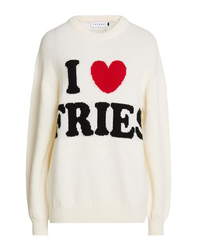 Woman Sweater Off white Size M Merino Wool, Cashmere