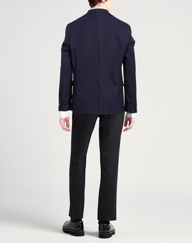 Man Blazer Navy Size 40 Nylon, Elastane