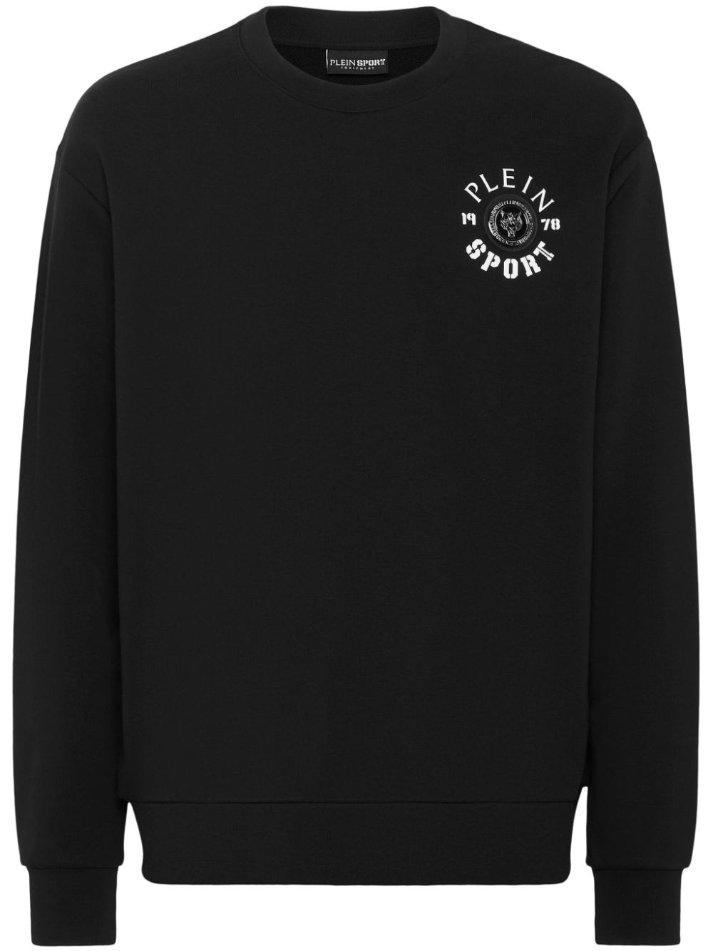 Logo-print cotton sweatshirt - Black