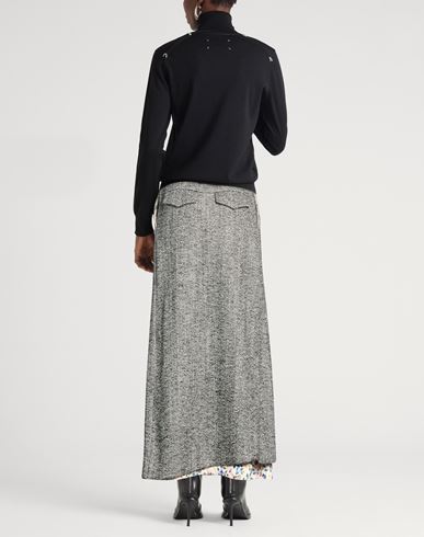 Woman Midi skirt Black Size 10 Wool, Polyamide