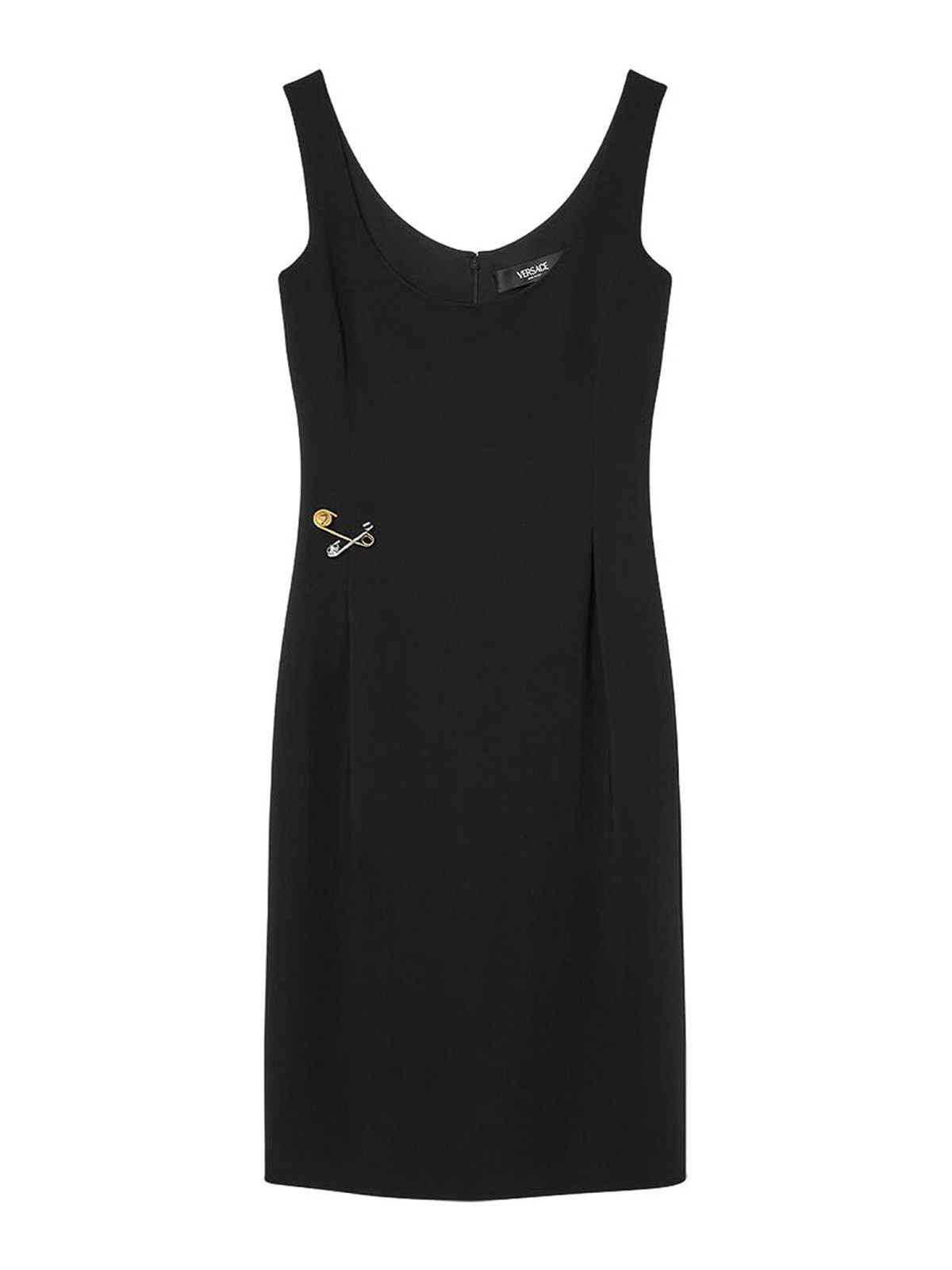 Black Stretch Cady Dress
