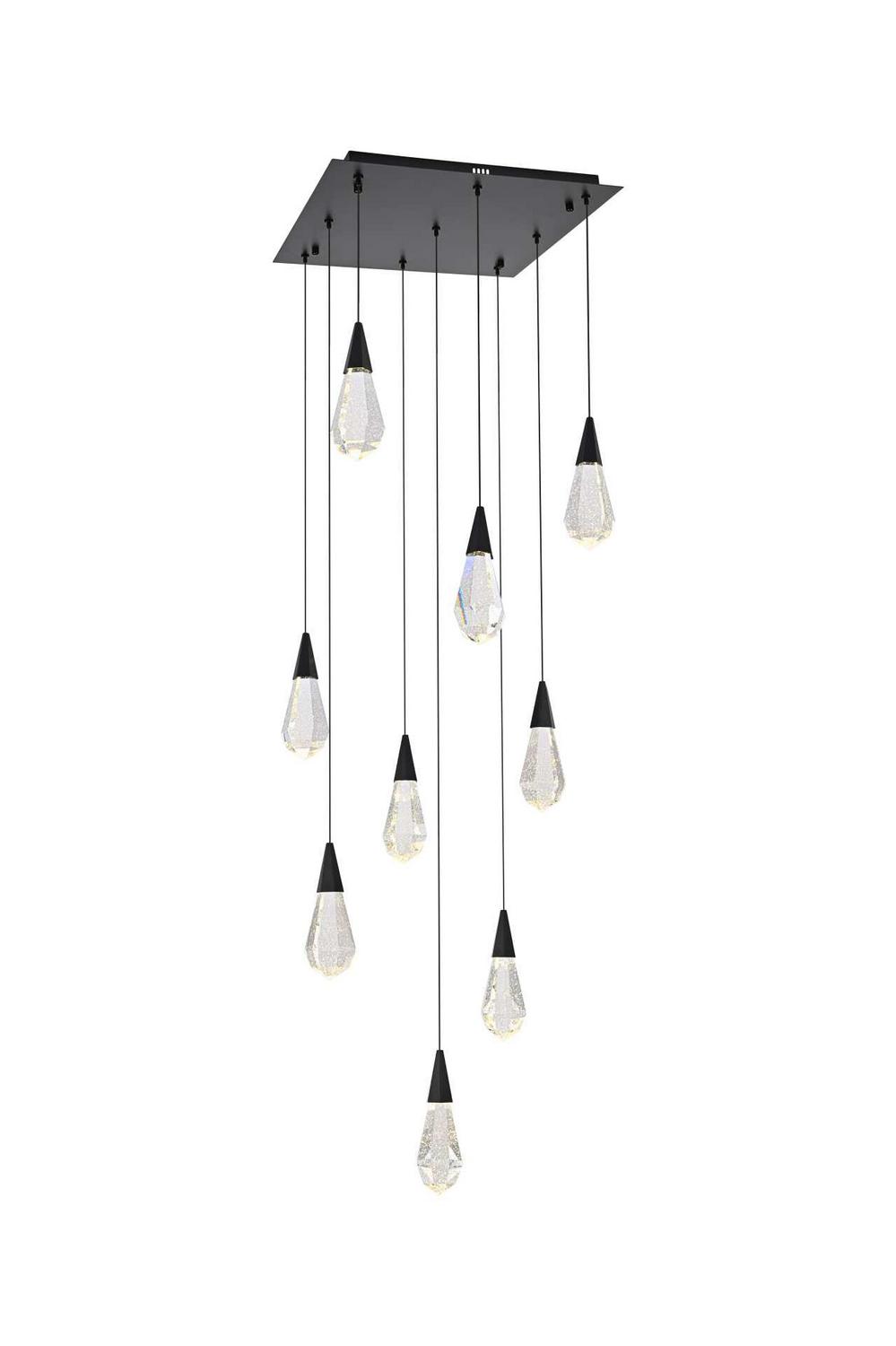 Black LED Pendant from the Amora Collection
