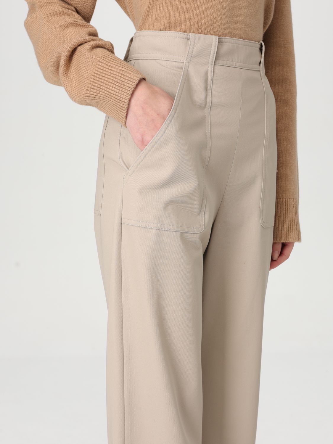 Pants Woman color Beige