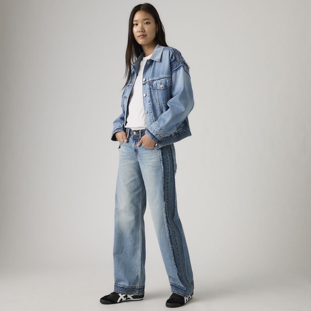 Deconstructed Low Loose Women's Jeans 23x32