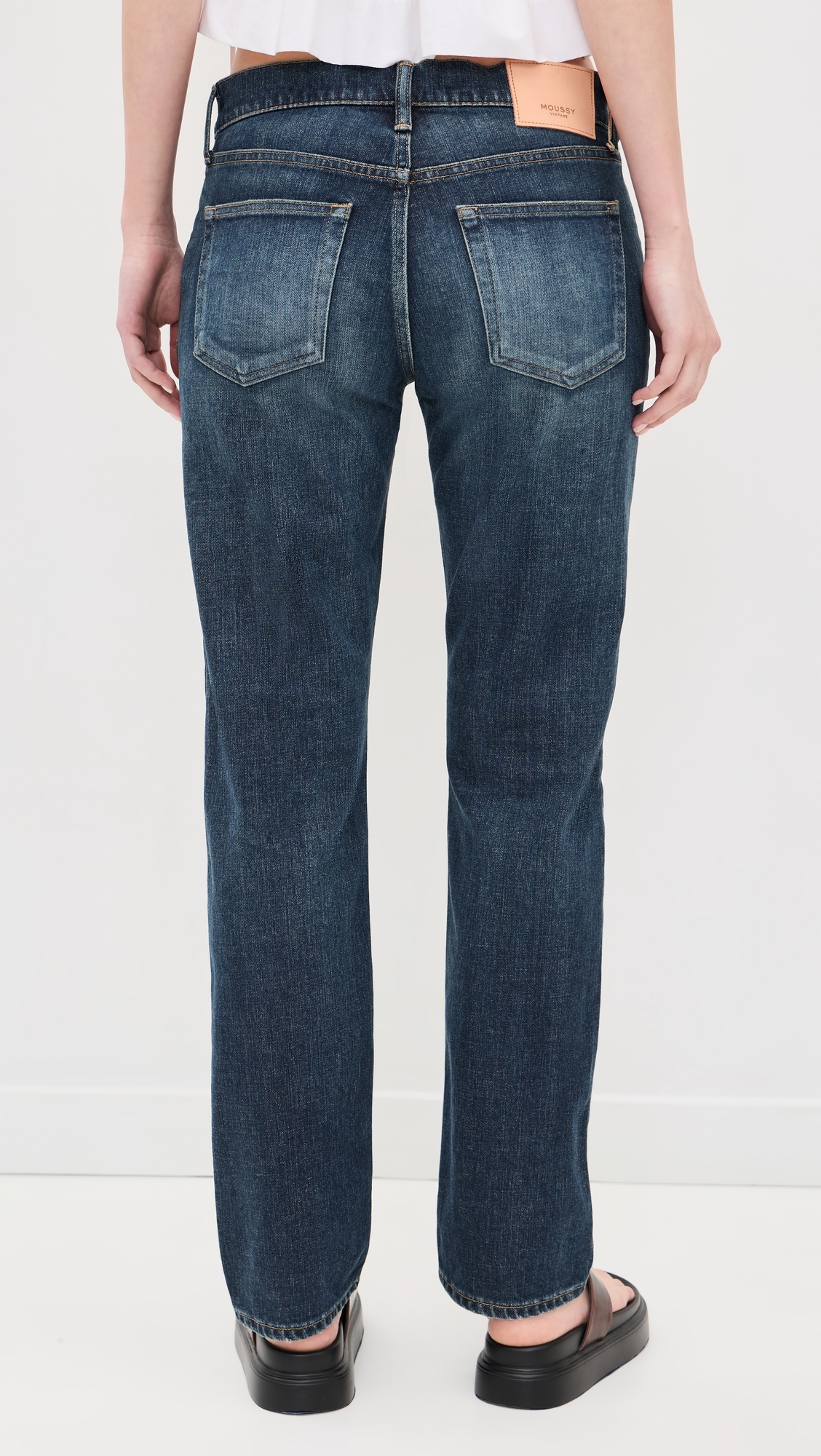 Slim Straight Jeans Dark Blue