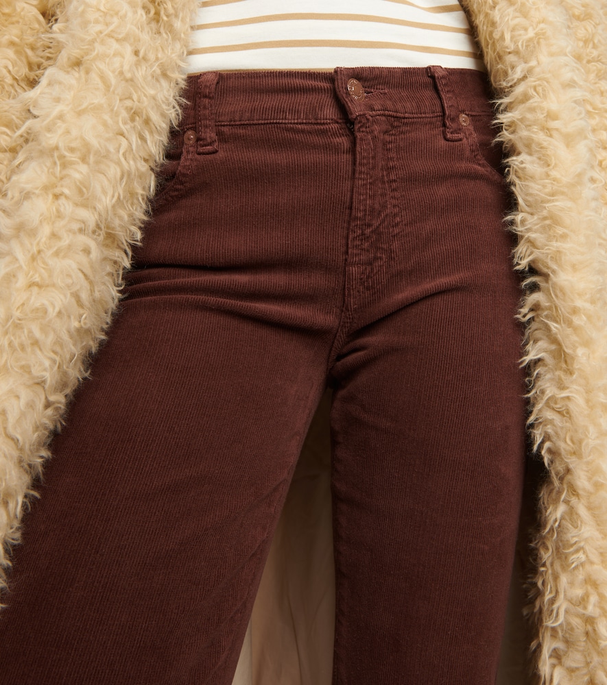 Mid-rise flared jeans