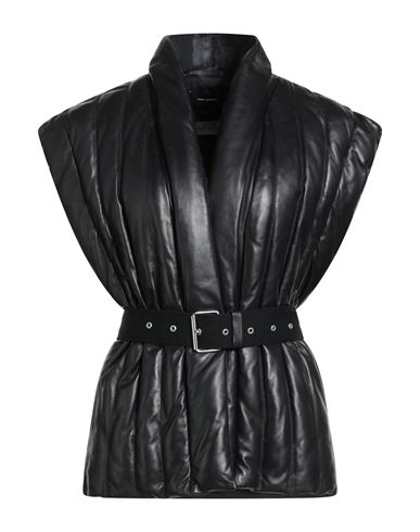 Woman Jacket Black Size 4 Lambskin, Polyester, Polypropylene