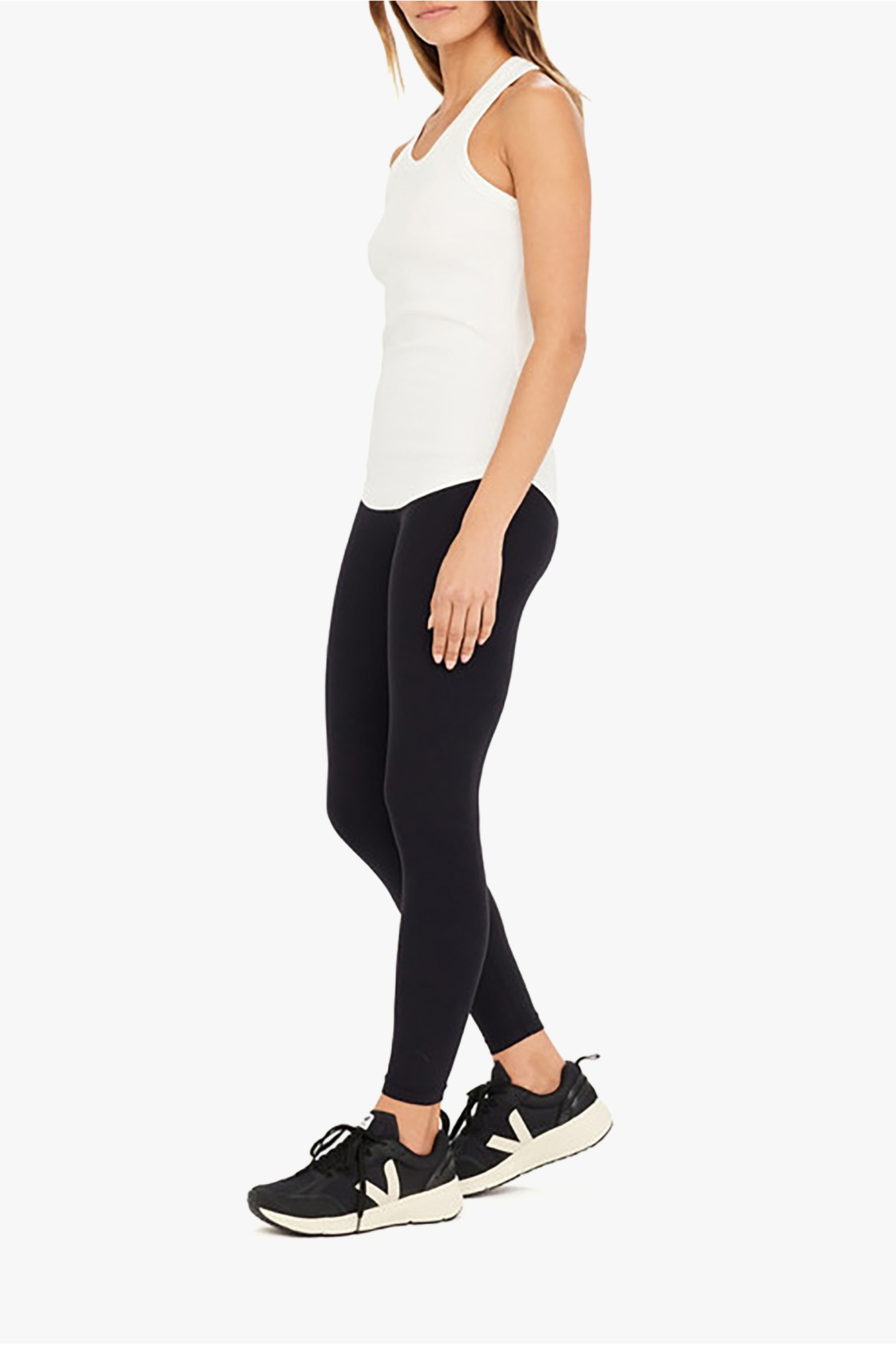 Ribbed Top `Frankie`, Women's, White