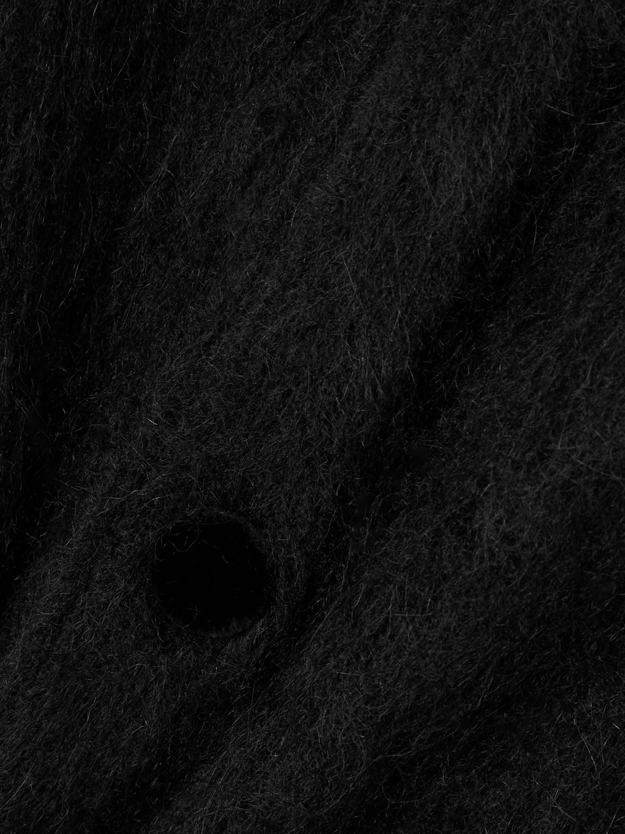 Bianca Brushed Alpaca-blend Cardigan - Black