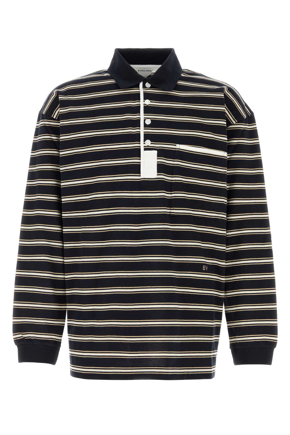 Righe Polo Shirt — Navy