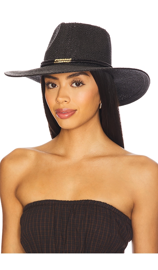 Nikki Beach Scarlett Cowboy Hat in Black.  a