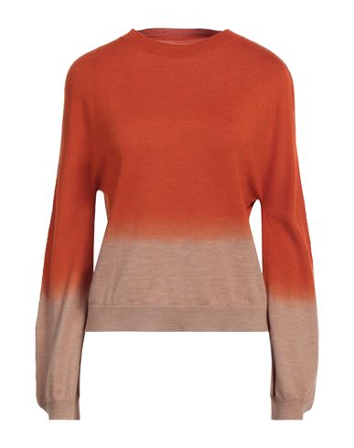 Archivio B Woman Sweater Orange Size XS Merino Wool