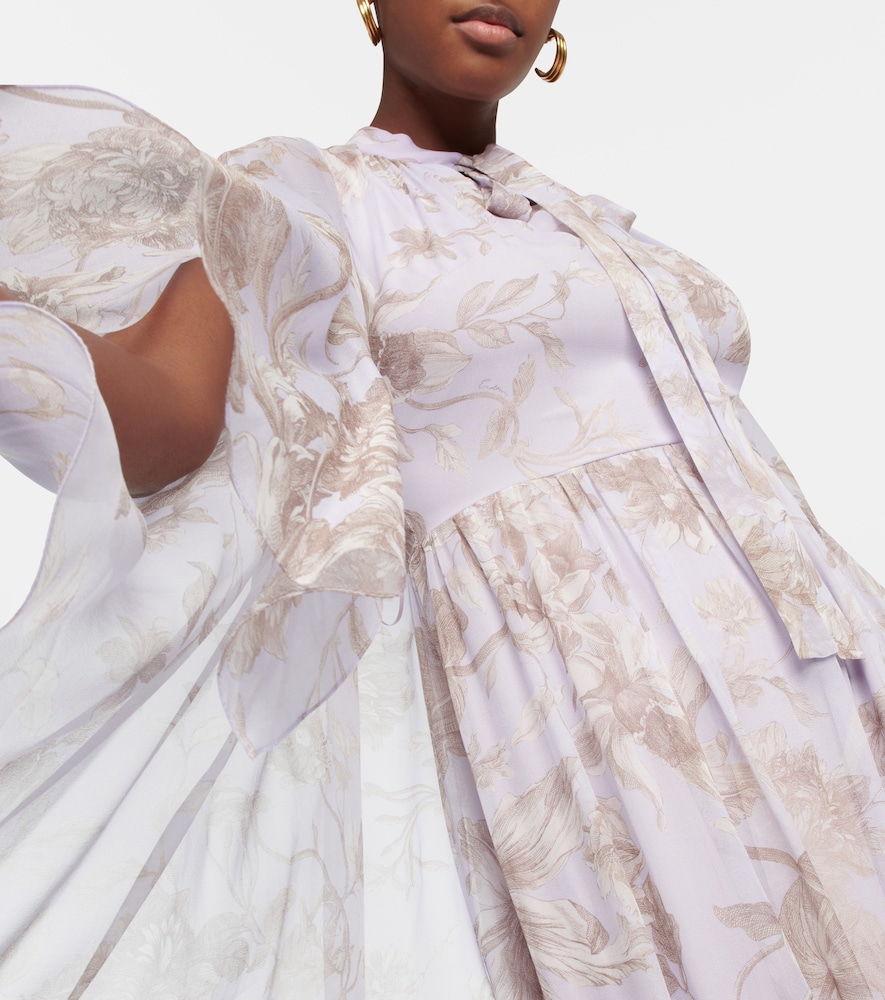 Erdem Chiara printed silk gown