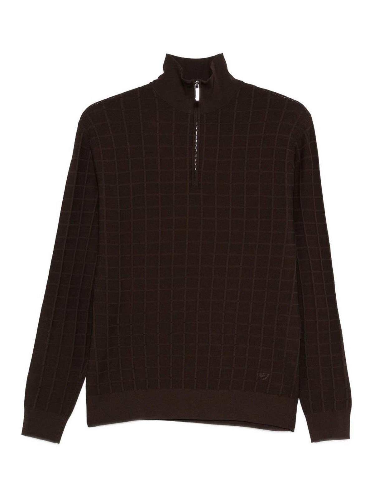 High neck pullover