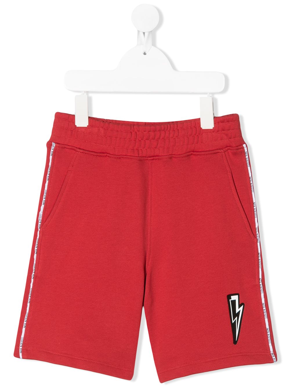 Logo-trimmed track short - Red