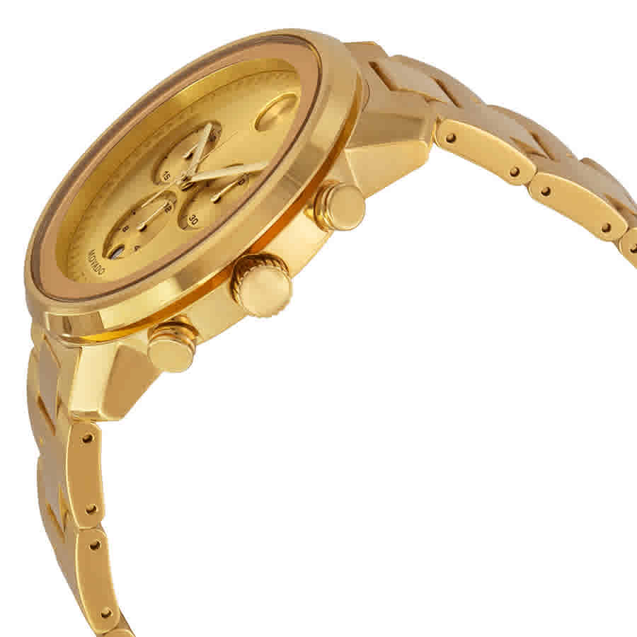 Bold Champagne Dial Yellow Gold Ion-plated Mens Watch 3600278