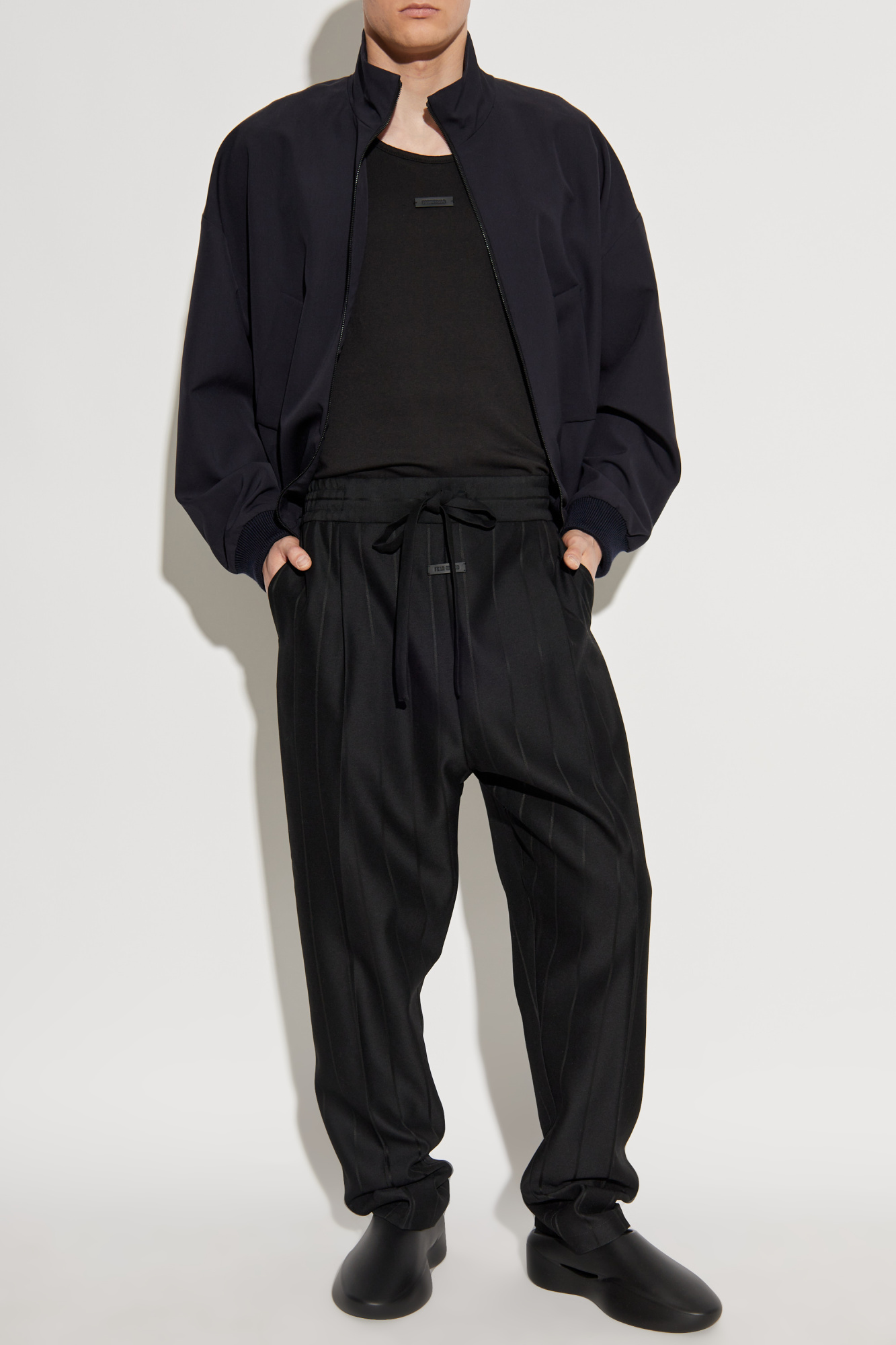 Fear Of God Jacket With Stand-up Collar, Men's, Navy Blue