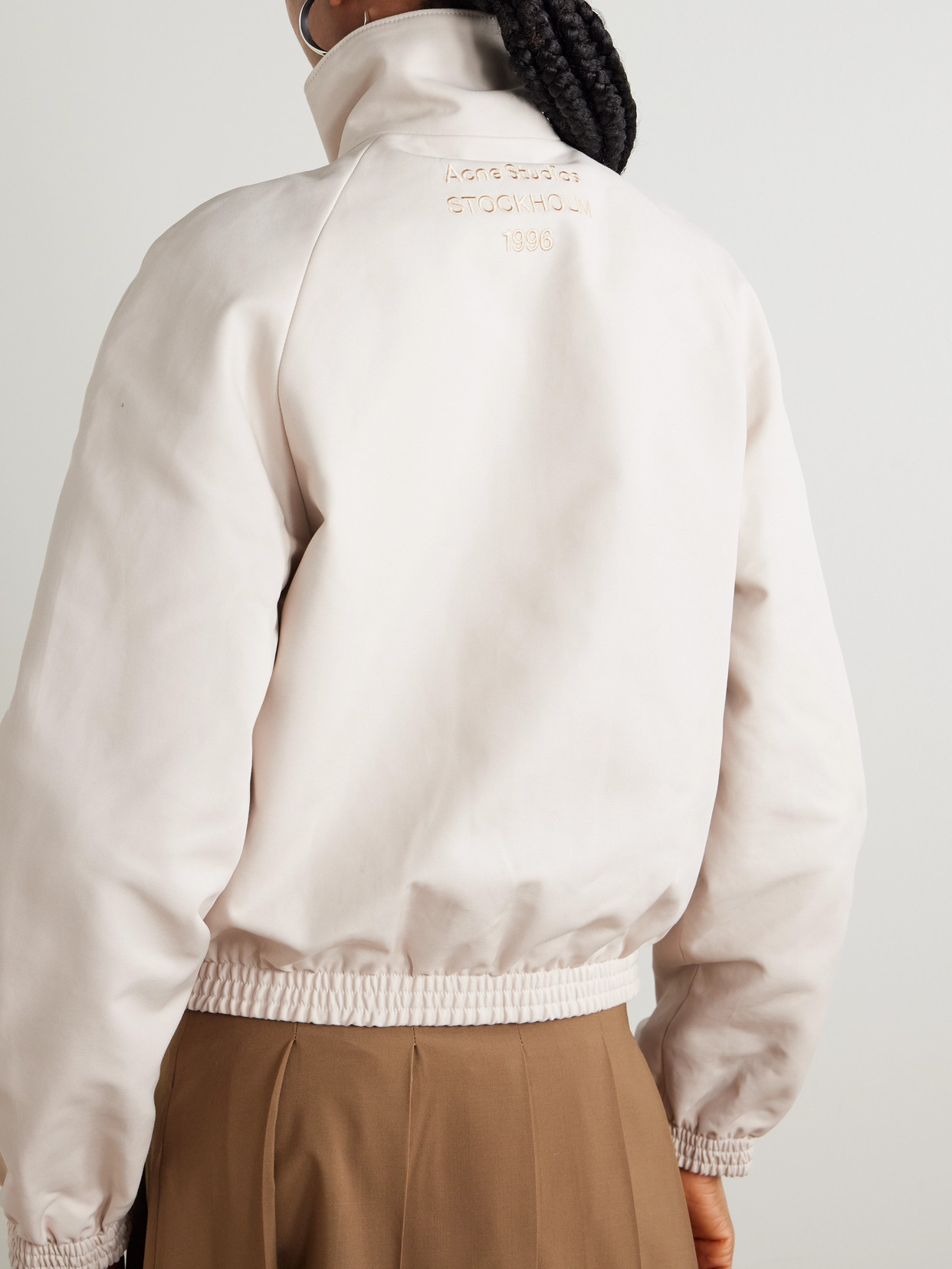Cotton-sateen Jacket - Cream