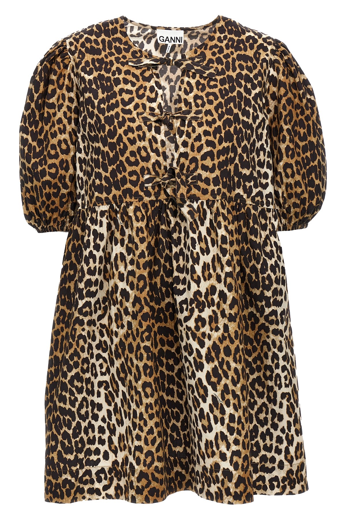 Leopard Poplin Dress