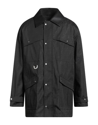 Man Jacket Black Size 38 Polyester, Cotton, Polyurethane resin, Lambskin
