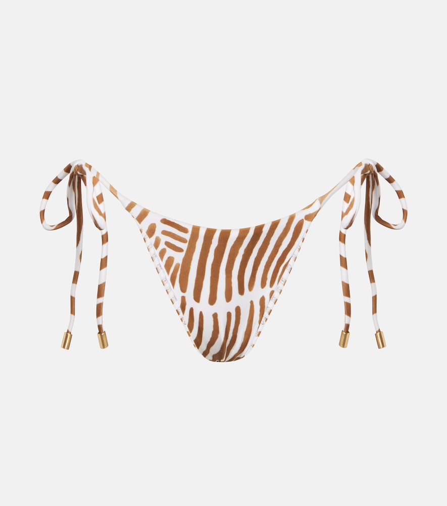 Tie Side printed bikini bottoms