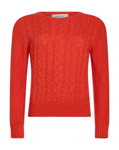 Woman Sweater Orange Size L Viscose, Wool, Polyamide, Cashmere