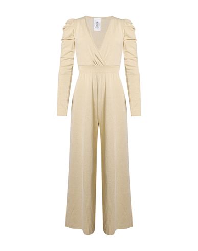 Le Volière Woman Jumpsuit Beige Size XS Viscose, Polyester, Polyamide, Elastane