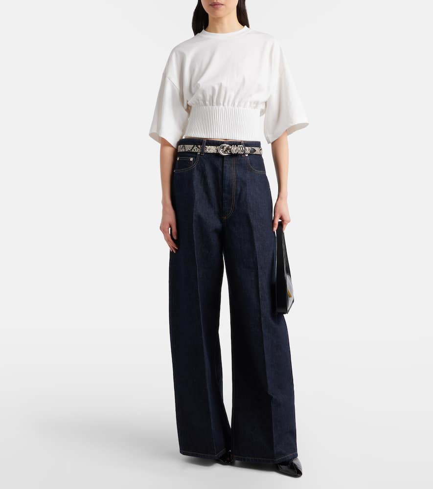Fosco cotton jersey top