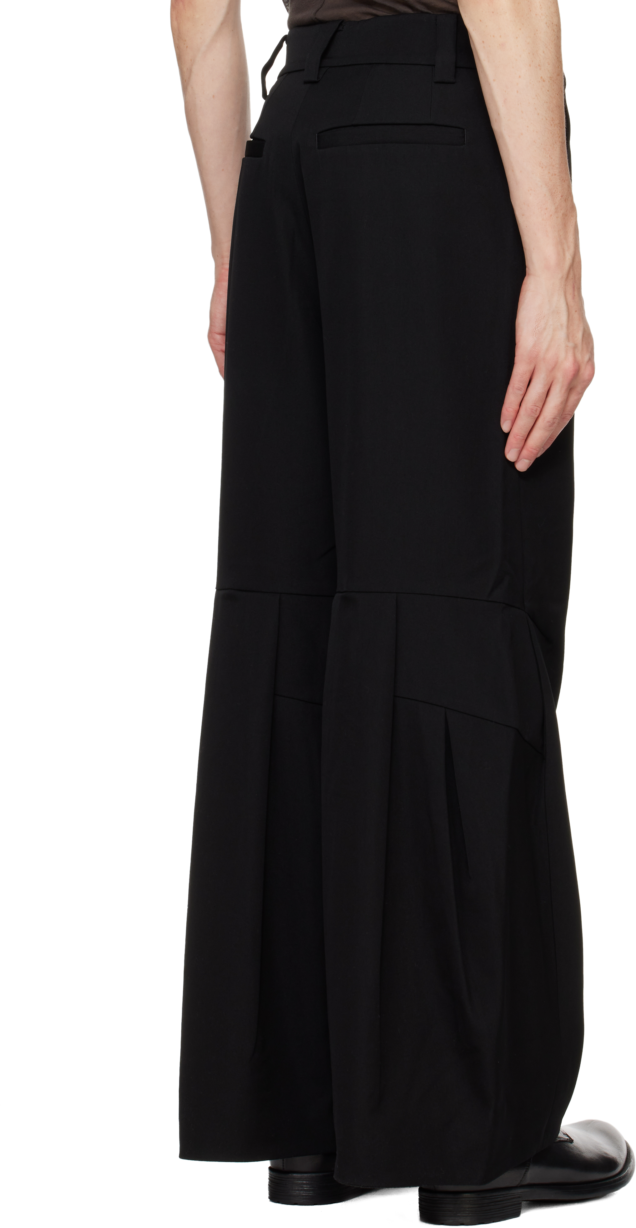 Pet-tree-kor Black Resonance Pleat Trousers