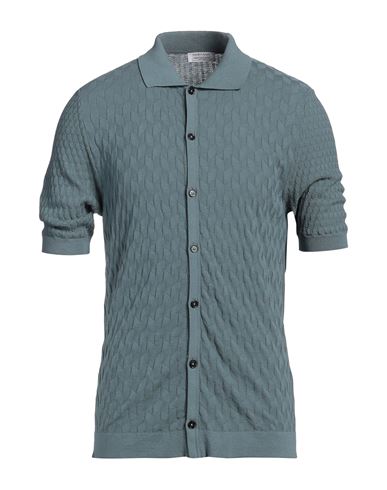 Heritage Man Cardigan Slate blue Size 40 Cotton