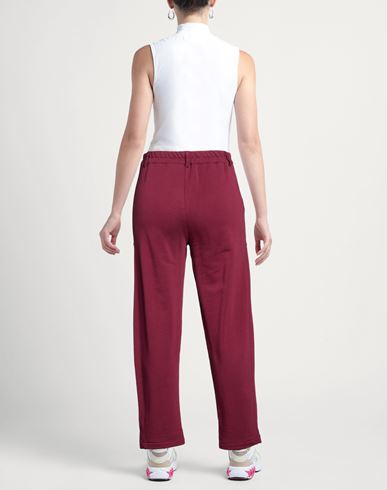 Woman Pants Burgundy Size M Cotton