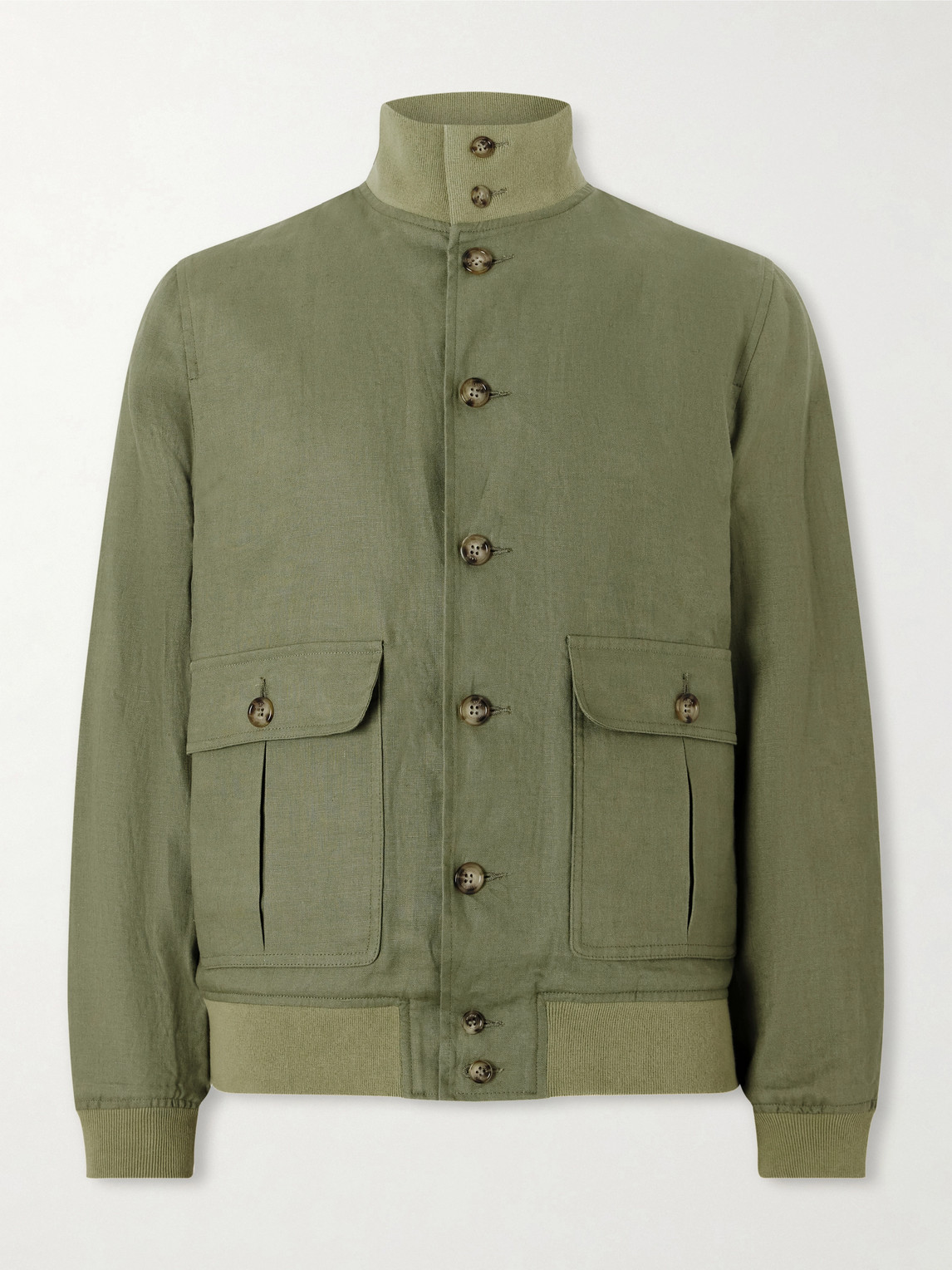 Ino Linen Bomber Jacket
