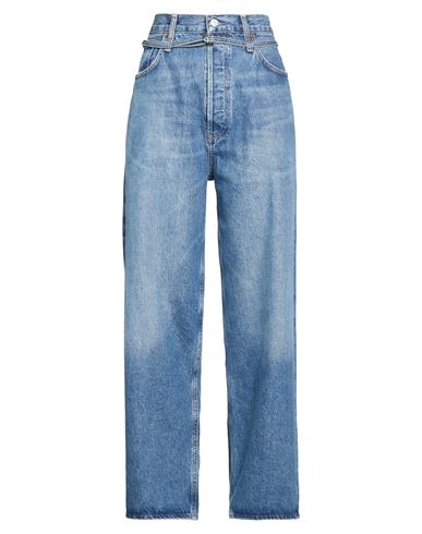 Woman Jeans Blue Size 28 Recycled cotton, Lyocell, Post