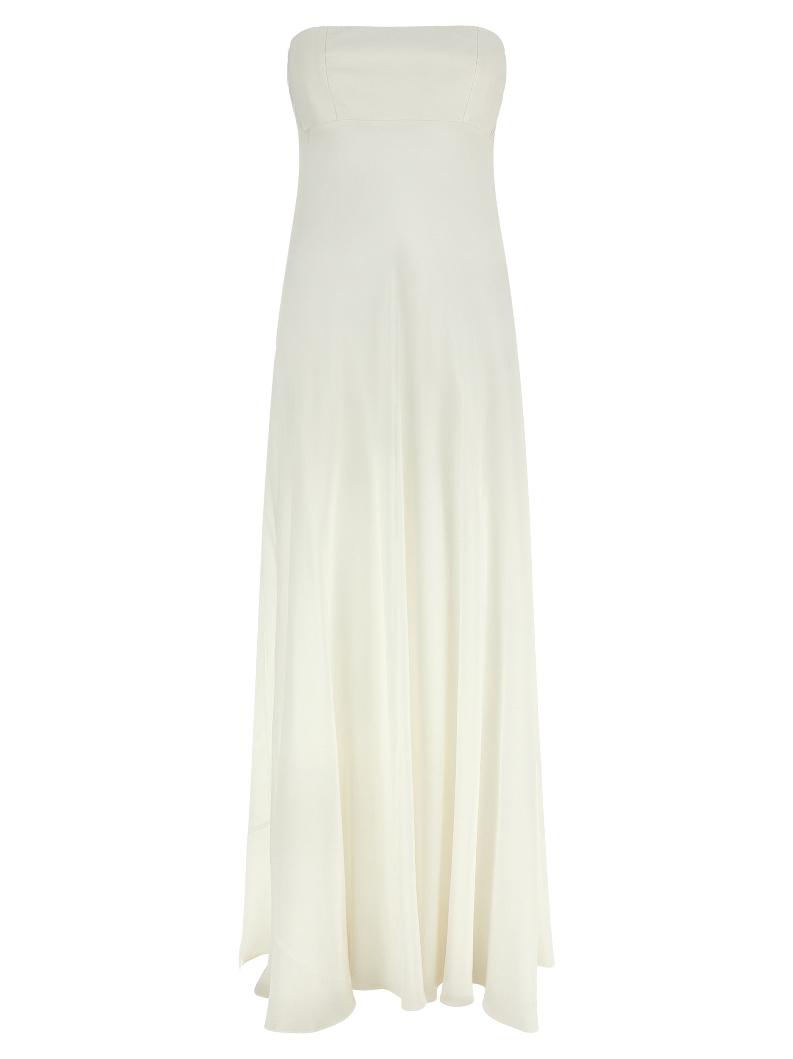 Silk Chiffon Dress — White