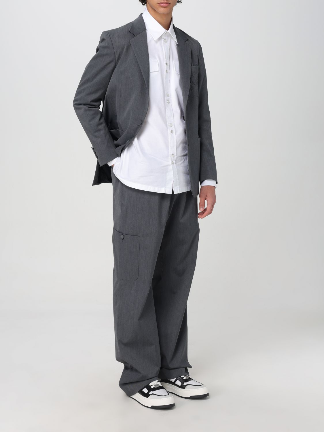 Blazer Men color Grey