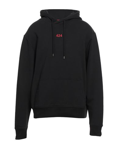 Man Sweatshirt Black Size L Cotton