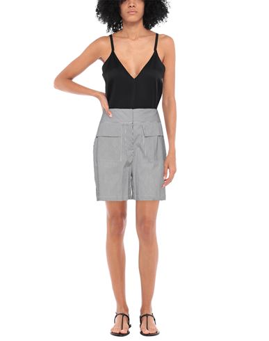 Woman Shorts & Bermuda Shorts Lead Size 4 Cotton, Polyamide, Elastane