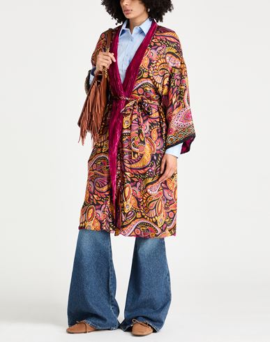 Woman Overcoat & Trench Coat Garnet Size M Viscose